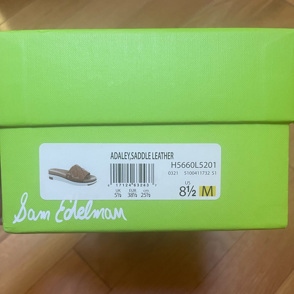 Sam Edelman Tan Woven Slide Sandals - Picture 6 of 8